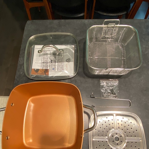 Copper a Chef 11” 6.7 qt.Copper 5 pc.Set of 6 pans - Picture 6 of 6